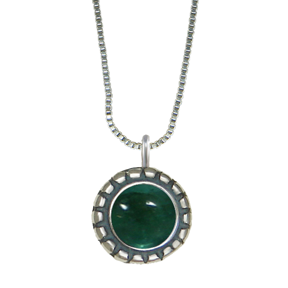 Sterling Silver Little Fluorite Pendant Necklace